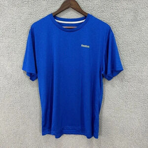 Reebok Shirt Adult large blue Lightweight Gym Outdoors Athletic casual‎ Mens